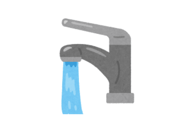 水が出ている蛇口